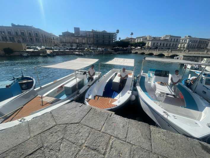 2.5-HOUR BOAT TOUR ORTIGIA+SEA CAVES+PILLIRINA+FRUIT DRINK - Key points to know before you book