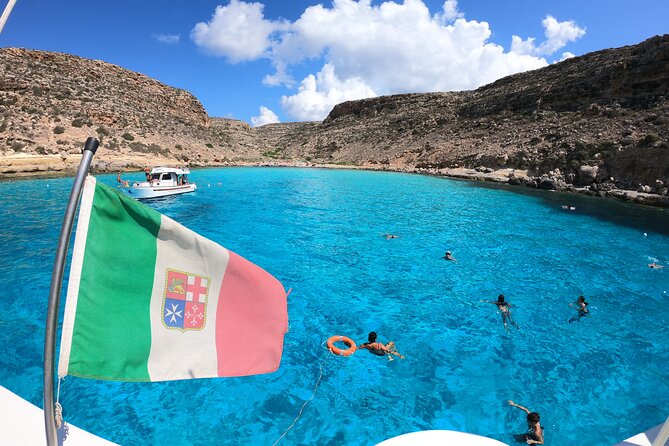 5 hour boat trip to Lampedusa with Sandwich, SUP and Snorkeling - La Tabaccara and the Famous Clear Water