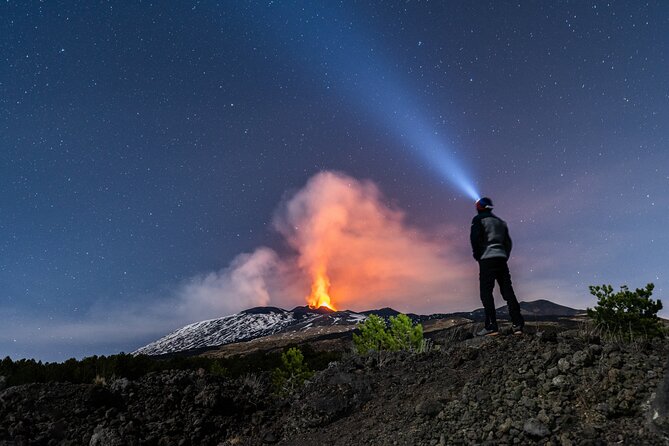 Amazing Etna Morning Tour with Pickup and Drop-Off from Catania - Inside the lava tube with a helmet and flashlight