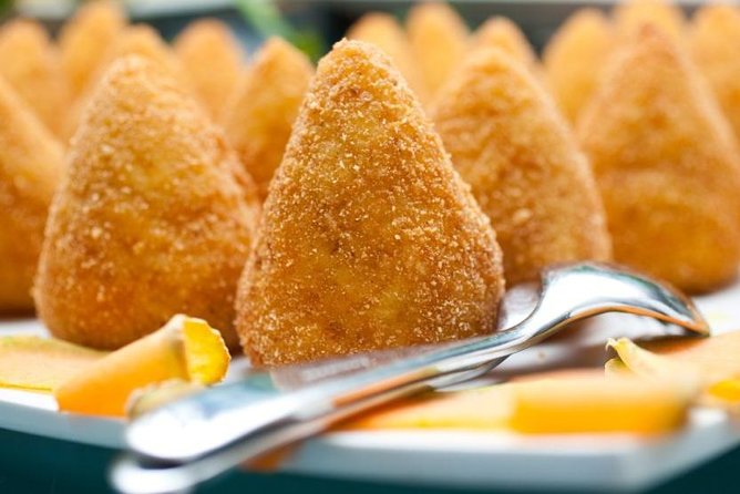Arancino Making - 2 Hours to Learn how made Real Sicilian Arancino! - Sitting down with wine while your arancini fry