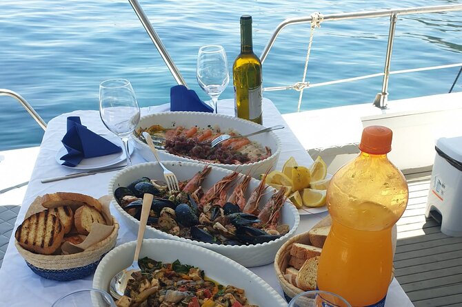 Boat tour Giardini Naxos Taormina Isola Bella Blue Grotto - Swimming in the Mediterranean