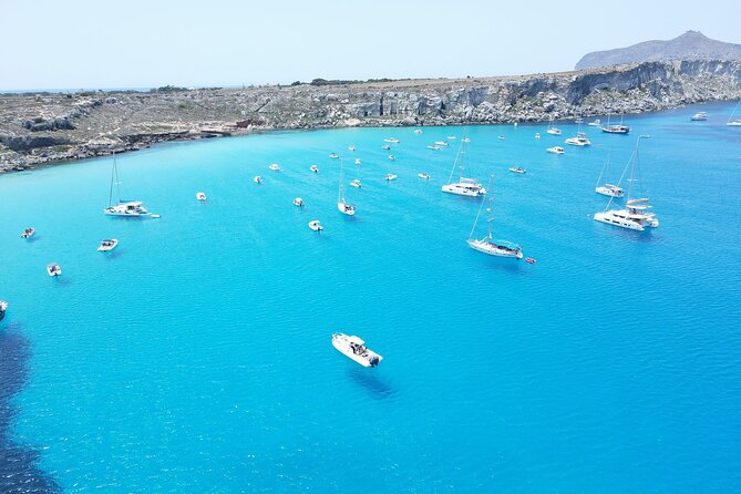 Boat tour to Egadi Favignana and Levanzo islands from Trapani - Cala Fredda is made for a quick swim