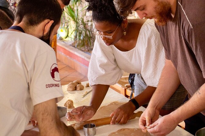 Cannoli Cooking Class in Taormina - Mixing the dough and shaping the shells