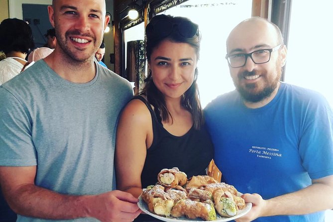 Cannoli Cooking Class in Taormina - Eating cannoli with coffee, drinks, and a certificate