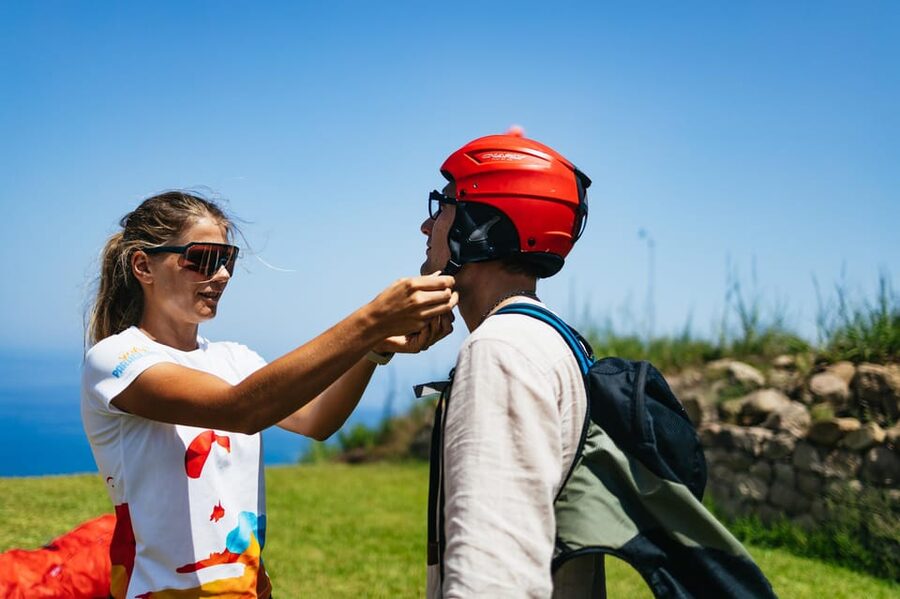 Cefalù: Tandem Paragliding Flight and GoPro13 Video - The takeoff and first minutes in the air