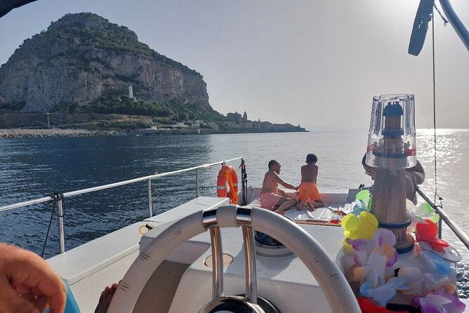 Discovering Cefalù's Coastline Activity on a Mini Catamaran - Snacks, drinks, and the Sicilian aperitif