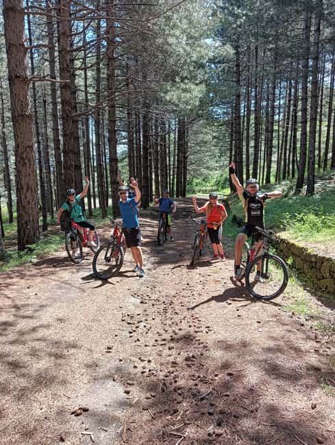 E-mtb tour through lava flows and down to Alcantara gorges - Riding across Etna’s black lava country