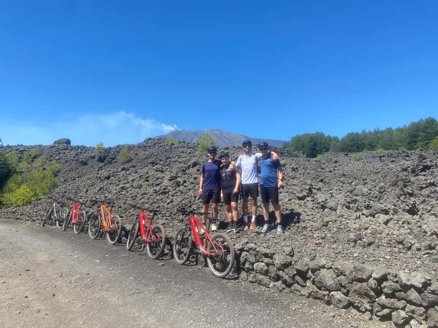 E-mtb tour through lava flows and down to Alcantara gorges - Castiglione di Sicilia and the Etna wine country