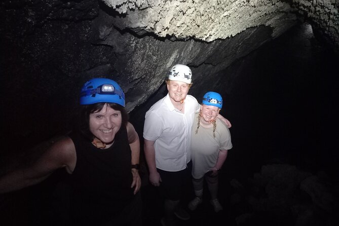 Etna Morning Experience: Cave, Trails & Tasting from Syracuse - Entering Grotta dei Tre Livelli with a helmet and flashlight