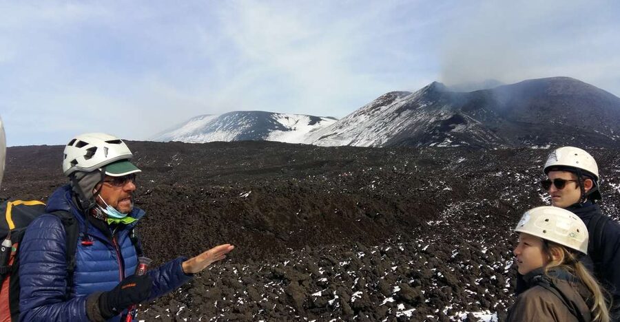 Etna Southern Slope Guided Easy Trek - The upper Silvestri Craters and their lunar terrain