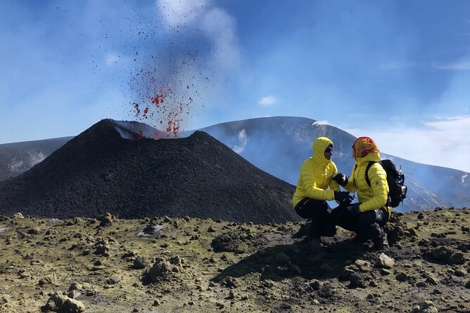 Etna Summit Craters in 4x4 and Trekking - A loose volcanic-sand descent