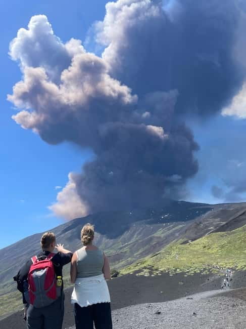 ETNA VOLCANO: Excursion to the Craters of 2002 - Walking across the 2002 lava flow