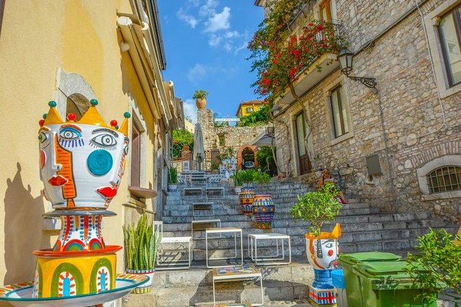 ETNA & WINE, TAORMINA TOUR FD from CATANIA (GUIDE and LUNCH Included) - Transport, timing, and group size