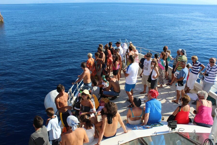 From Capo D'Orlando: Lipari and Vulcano Tour with Boat Trip - The crater, Valley of the Monsters, and limited time