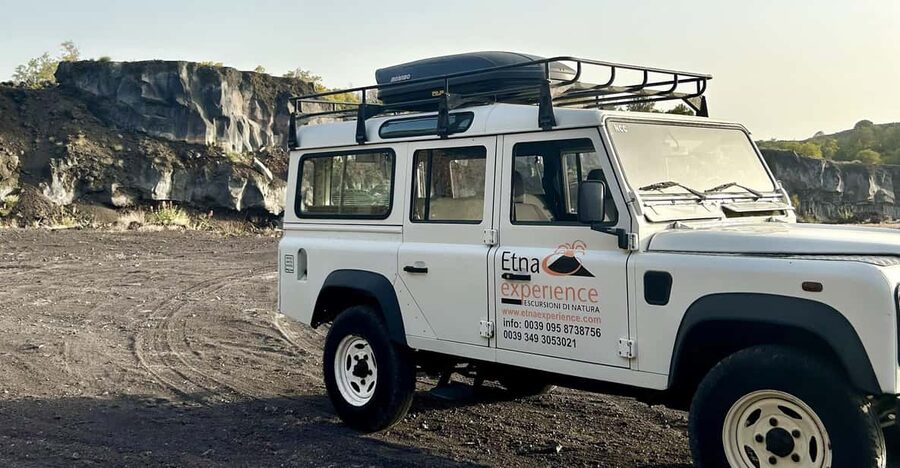 From Catania: 4x4 Mt Etna Jeep Tour - Monte Salto del Cane at about 1,400 metres