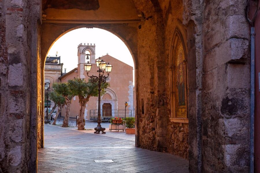 From Catania: Guided Godfather Tour with Taormina Visit - Forza d’Agrò adds medieval streets and movie scenery