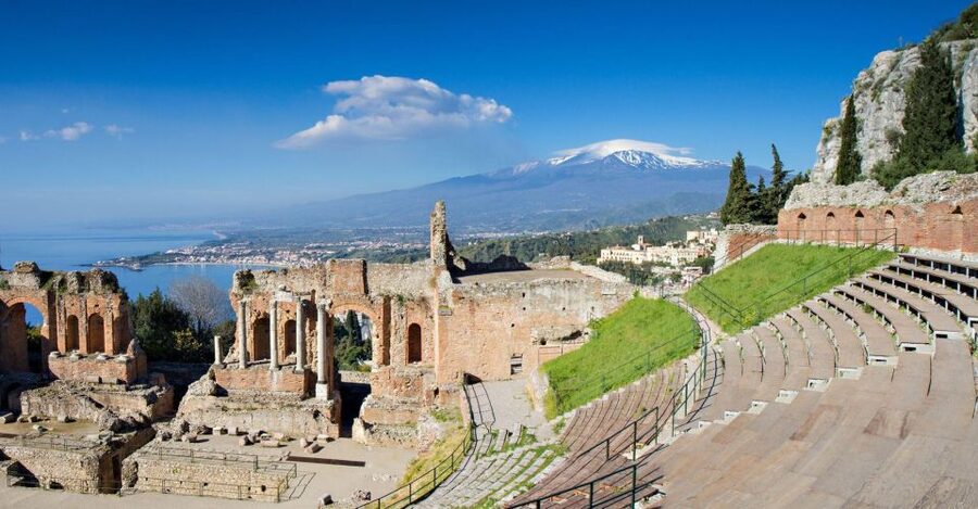 From Catania: Guided Tour of Mount Etna and Taormina - Lava caves, helmets, and torches