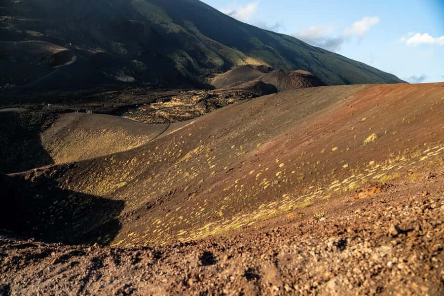 From Catania: Mount Etna Sunset Tour with Tasting and Cave - Walking the Silvestri craters near Sapienza Refuge