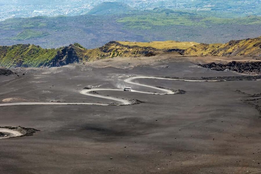 From Taormina Area: Mount Etna tour - The 75-minute ride to Rifugio Sapienza