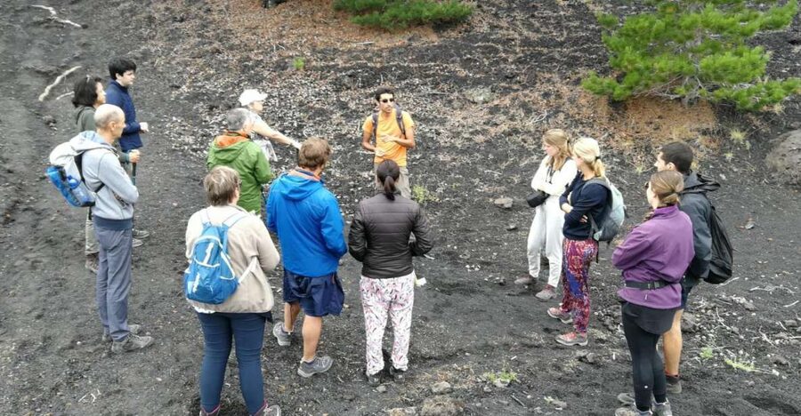 From Taormina: Full-Day Etna, Wine & Alcantara Canyons Tour - What the two-hour hike is really like