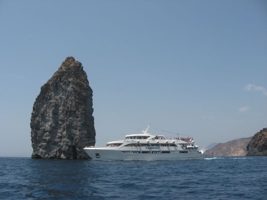 From Taormina: Lipari and Vulcano Mini Cruise Aeolian Tour - The Return Route: Faraglioni Rock, Horse Cave, and Mermaid’s Rock