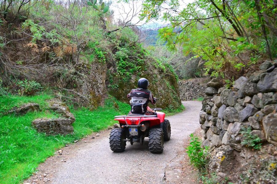 From Taormina: Off-Road ATV Tour Alcantara & Mount Etna - Castiglione di Sicilia and the wine country
