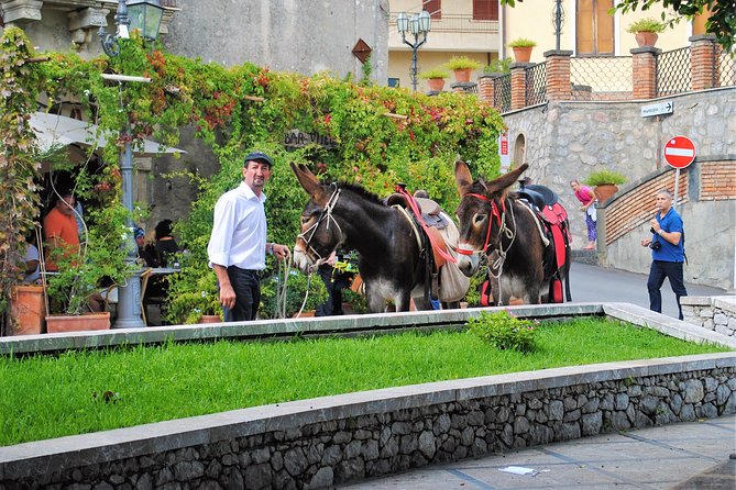 From Taormina: Private/Guided Godfather with appetizer and Pasta - Lunch with local food and a sea view