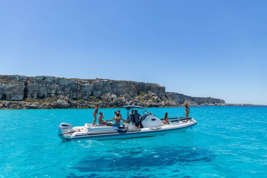 From Trapani: Egadi Islands Day Tour by Boat - Cala Azzurra and Cala Rossa