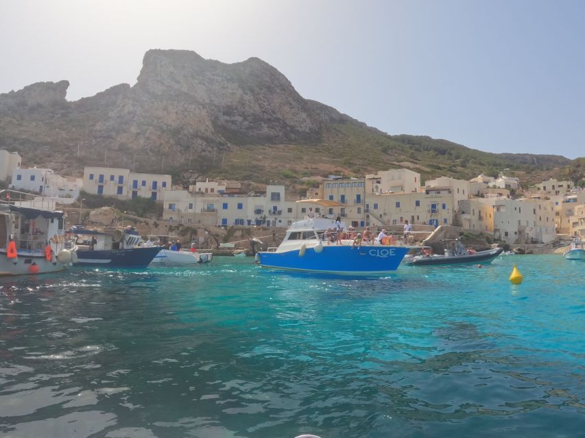 From Trapani: Favignana and Levanzo Yacht Tour with Stops - Lunch on the yacht, with rice salad included