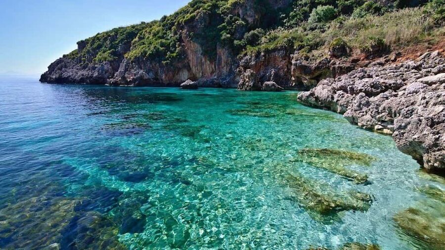 From Trapani: Tour of San Vito lo Capo, Zingaro Nature Reserve, and Scopello - Scopello and the Faraglioni finish