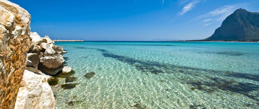 From Trapani: Tour of San Vito lo Capo, Zingaro Nature Reserve, and Scopello - Boarding the JACKYE SEA at about 2:00 p.m.