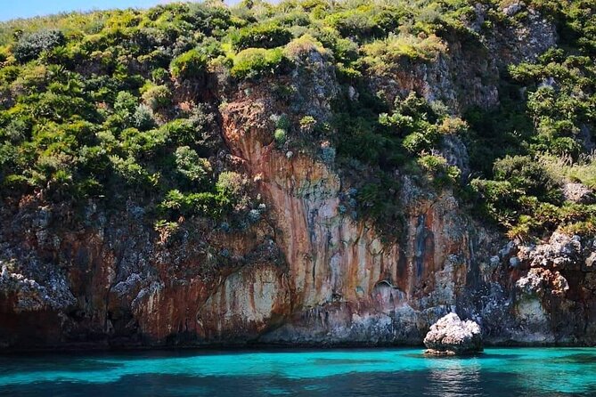 Full Day Boat Tour San Vito Lo Capo to Castellammare del Golfo - Cala Bianca and Cala Rossa finish the day