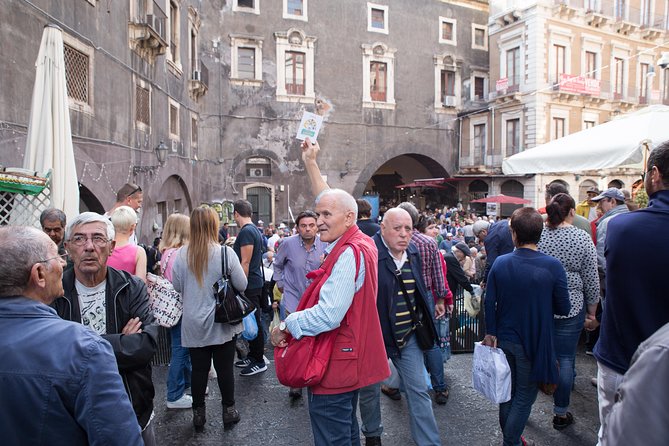 Gastronomic Street Food Tour of Catania - Piazza Stesicoro and a Roman amphitheater