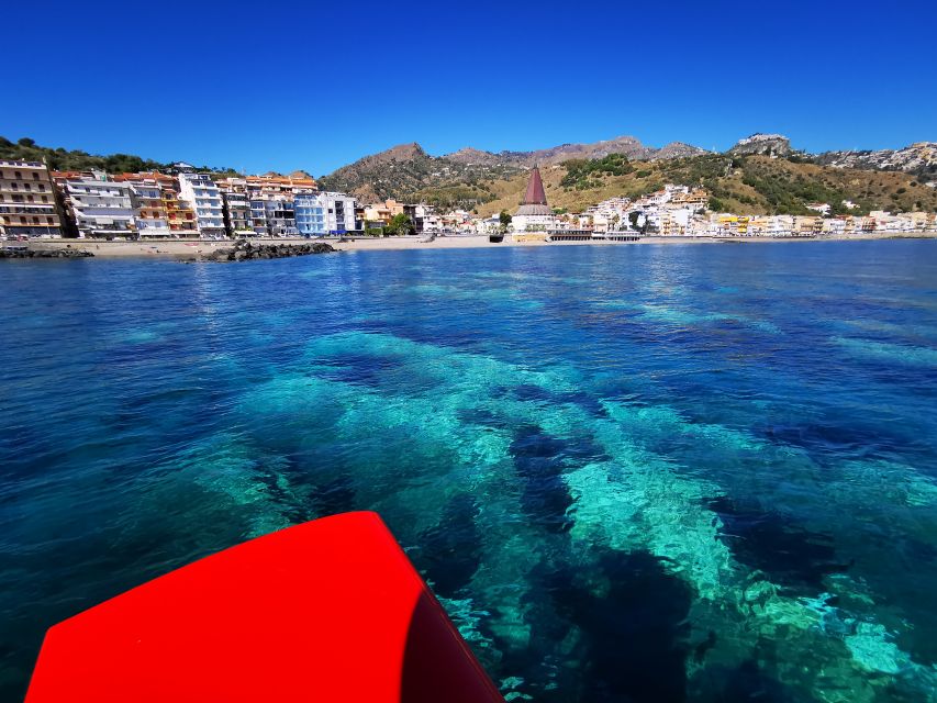 Giardini Naxos: Semi-Submarine Tour to Isola Bella - Isola Bella from above and below