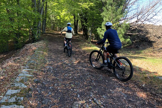 Half Day Tour to discover Etna by E-Mtb - A short visit inside Grotta dei Lamponi
