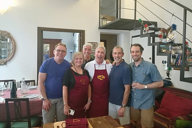Handmade Sicilian Pasta Cooking Class - Eating the meal with a Cathedral view