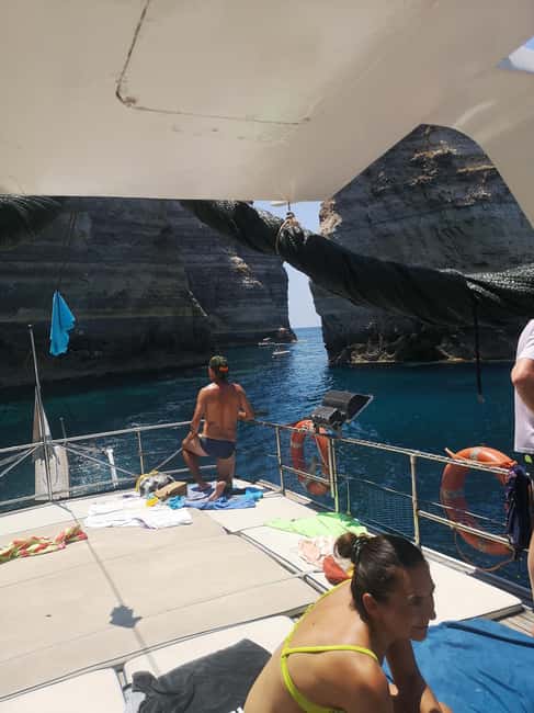 Lampedusa: Yacht excursion, swimming stops and typical lunch - Cala Pulcino and the west coast