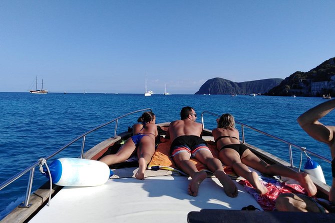 Lipari Island tour - private - Captain Giovanni, Christian, and the private format