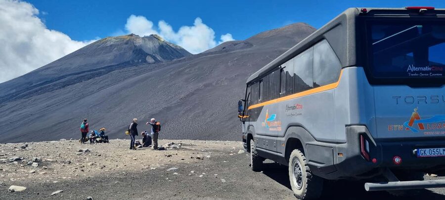 Mount Etna: Ascent to 2800m by 4x4 - The 2002 crater at 2200 meters