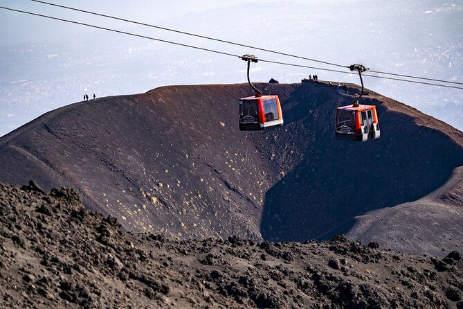 Mount Etna South Slope: Ticketing for the Etna Cable Car - Walking across lava fields and old craters