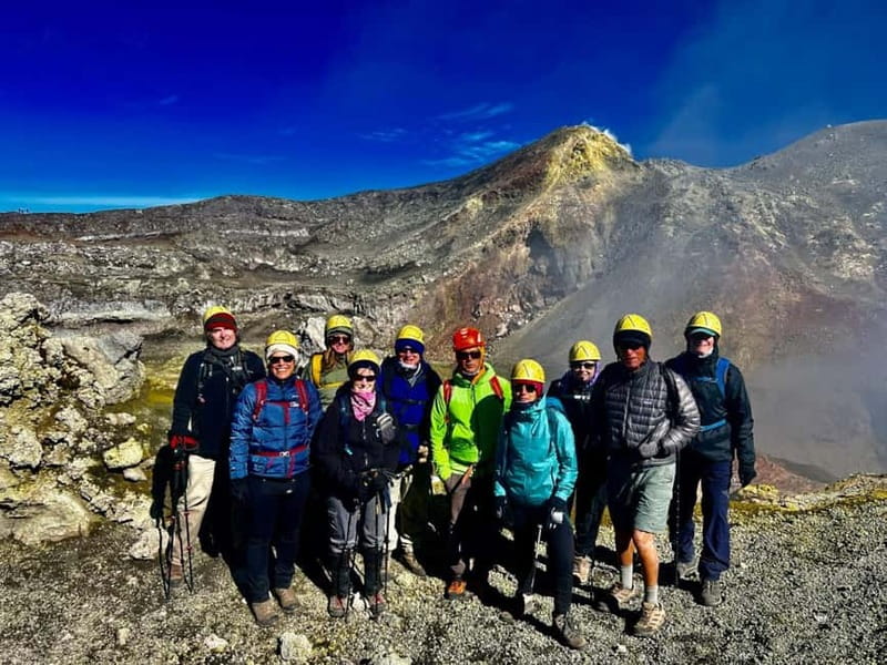 Mount Etna: Summit Trekking Tour - Descending through sand gullies toward Pizzi Deneri