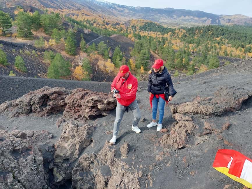 Mount Etna: trek with vintage car, tasting sicilian produtcs - The 2002 eruption at Piano Provenzana