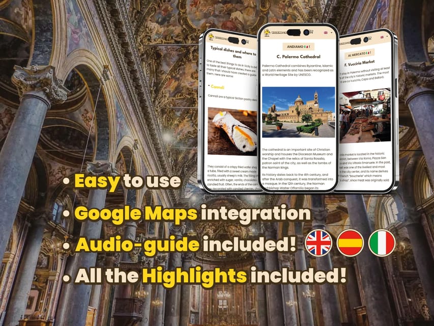 Palermo: Digital guide made with a Local for your tour - Key points at a glance