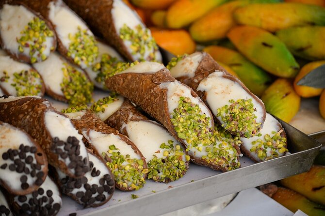 Palermo Evening Food & Wine Tour with Eating Europe - Cannolo at Pasticceria Costa