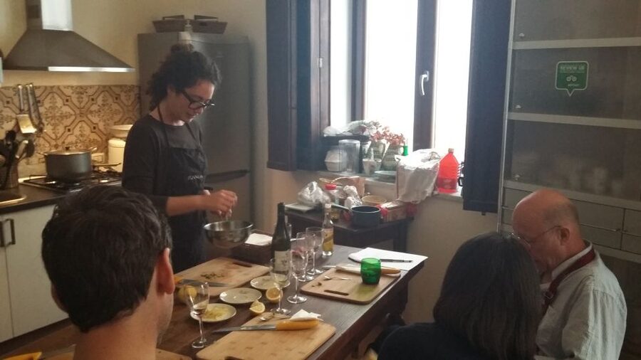 Palermo: Half-Day Cooking Class & Market Tour - Cooking a Sicilian meal course by course