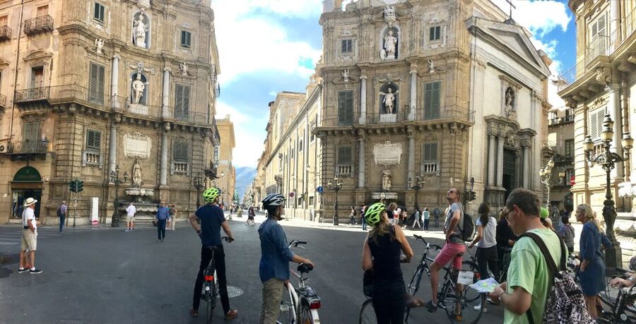 Palermo: Historic Center Guided Bike Tour with Food Tasting - What Could Go Wrong?