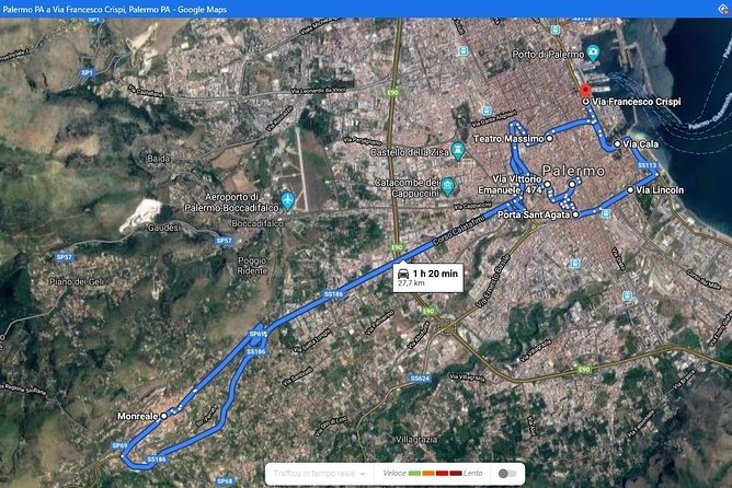 Palermo & Mondello: Vintage Fiat 500 Sightseeing Tour - The road to Mondello and Mount Pellegrino