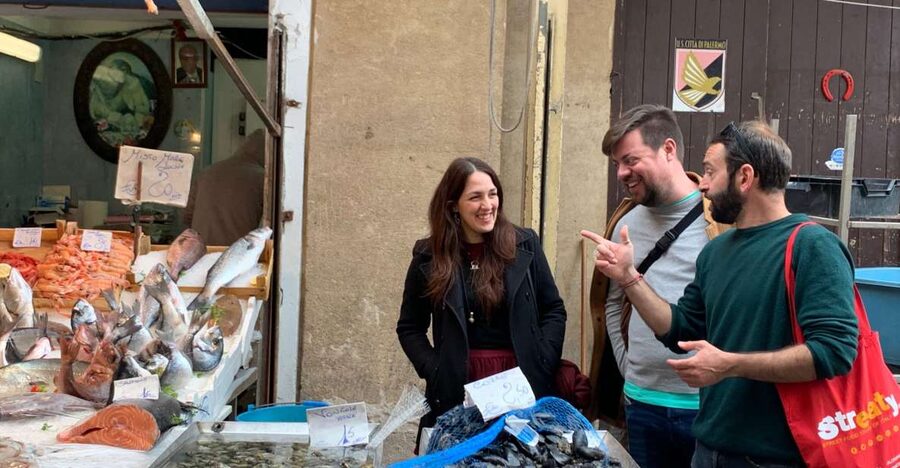 Palermo: Street Food and Local Market Tasting Tour - Starting beneath Teatro Massimo’s bronze lions