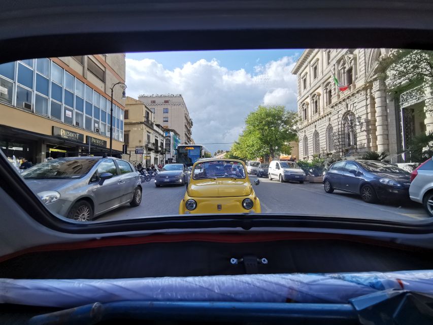 Palermo: Vintage Fiat 500 Sightseeing Tour - From Porta di Palermo to the Falcone and Borsellino Mural