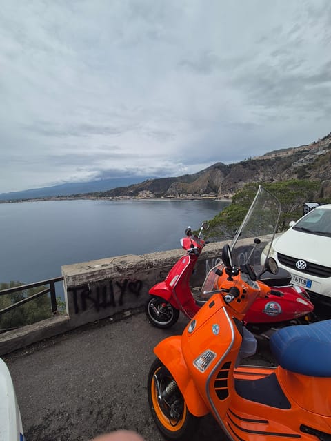 Panoramic Vespa tour of Taormina, Castelmola and White Lotus series locations - Taormina’s lanes and the Ancient Greek Theater exterior